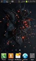 Fiery Black Rose LWP capture d'écran 1