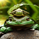 Green Frog Live Wallpaper آئیکن