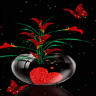 Heart Flowers Pot LWP icône