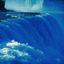 Nature Blue Falls LWP APK
