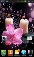 Pink Flower Candle LWP スクリーンショット 2