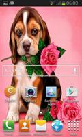 Puppy Rose Live Wallpaper captura de pantalla 2