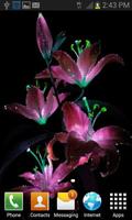 Purple Flowers Live Wallpaper 截图 1