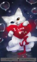 Red Heart Cat LWP poster