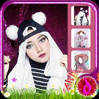 Cute Hijab Style Affiche