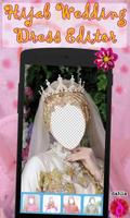 Hijab Wedding Dress Editor Affiche