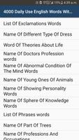 Daily Use English Words تصوير الشاشة 1