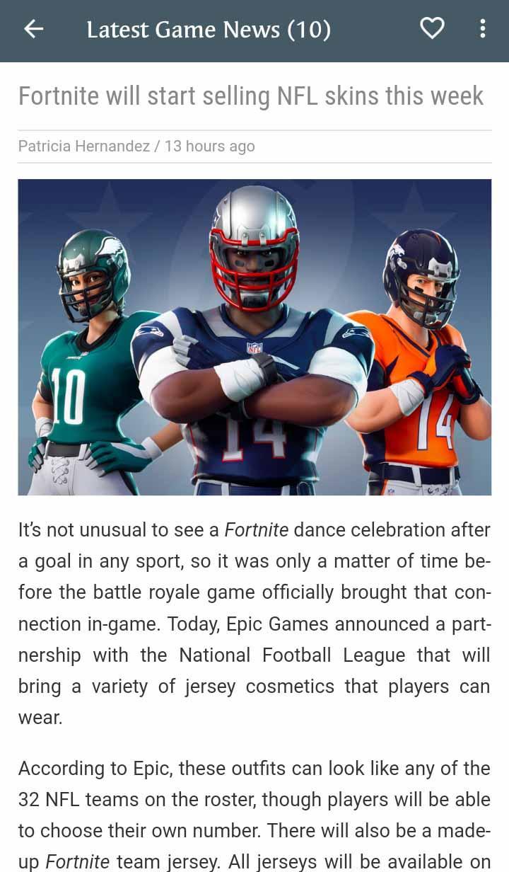 Daily Game News For Android Apk Download - national football league and roblox team up to celebrate