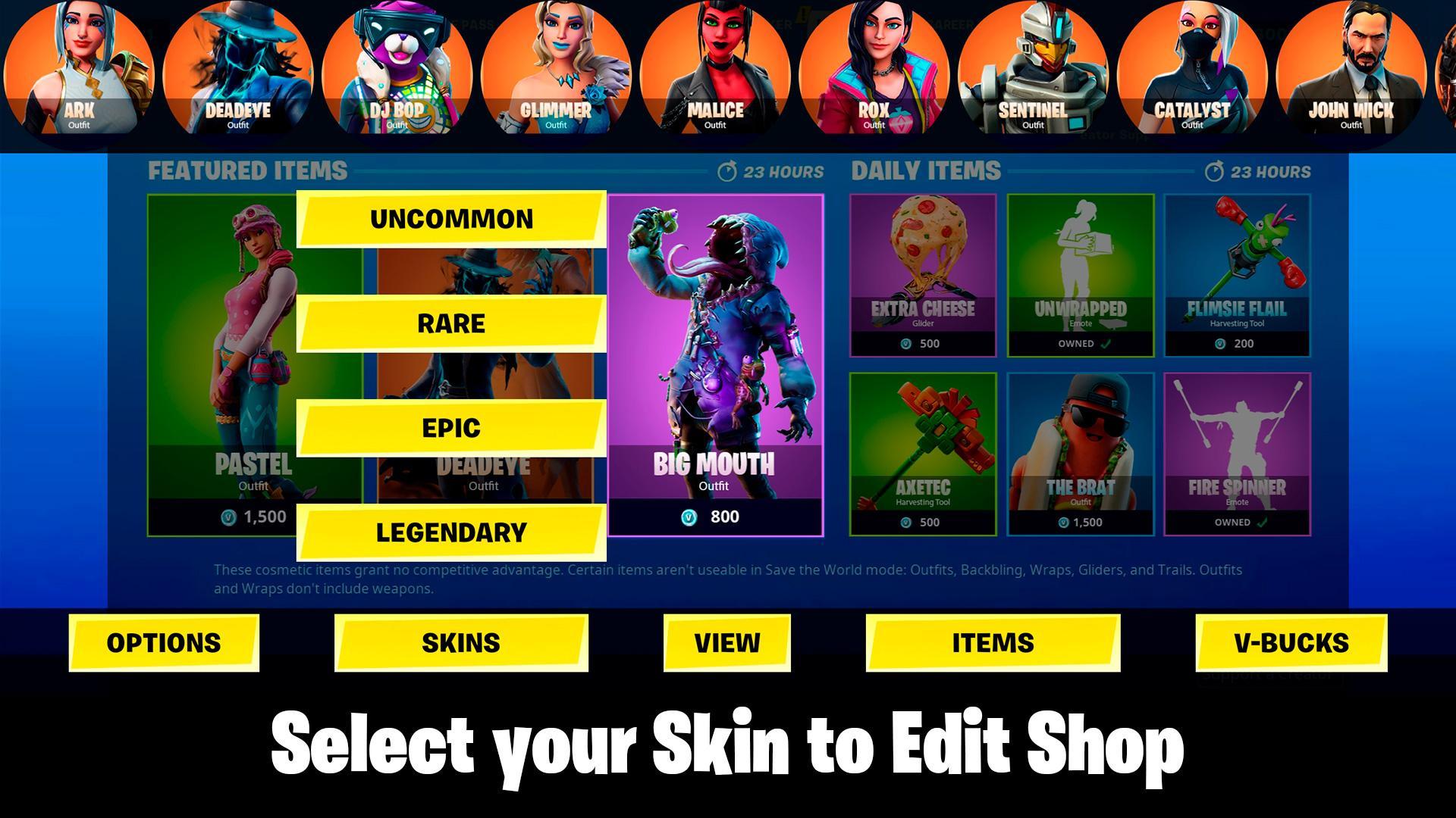 Daily Shop Maker Battle Royale Simulator For Android Apk Download - codes for roblox battle royale simulator 2020