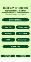Daily 2 ODDS Special Tips screenshot 1