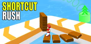 Shortcut Rush: Shortcut Way Stack And Collect Race