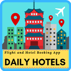 DAILY HOTEL - Hotel & Flights Reservation App 아이콘