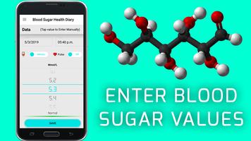 Blood Sugar Check Diary:Diabetes Log পোস্টার