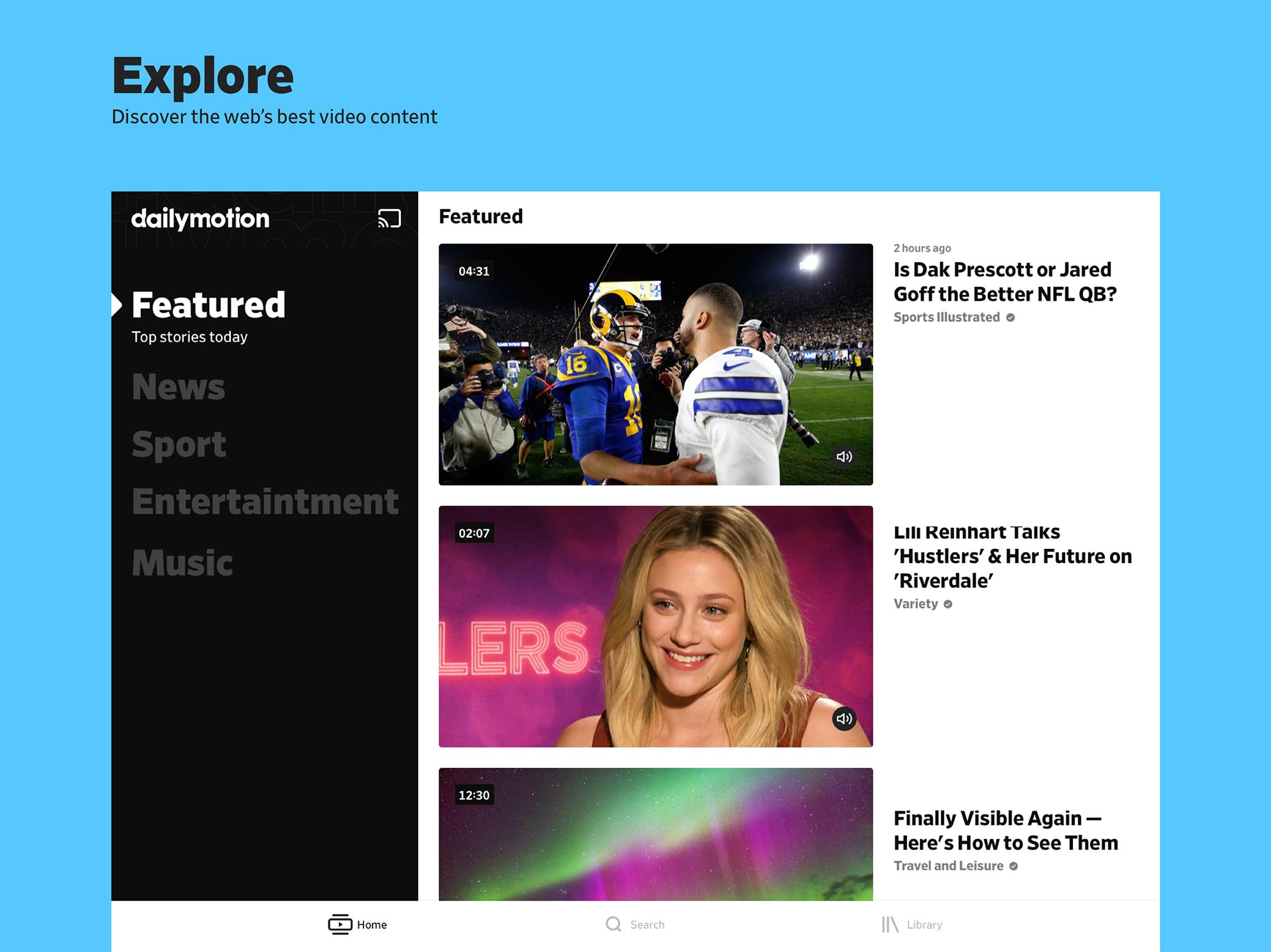 Android 用の Dailymotion 注目動画を一括チェック Apk をダウンロード Android 用の Dailymotion 注目動画を一括チェック Apk をダウンロード
