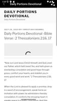 Daily Portions Devotional الملصق