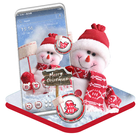 Christmas Snowman Theme-icoon