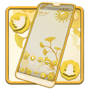 Yellow Ginkgo Leaf Theme APK