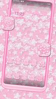 Pink White Flower Theme poster