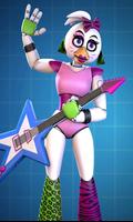 Glamrock Chica Workshop Glitch Affiche