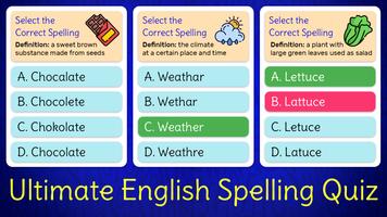 Ultimate English Spelling Quiz Poster
