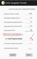 Rendimiento Cargador Frontal Screenshot 2