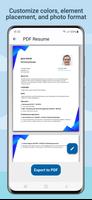 Resume Builder - CV Maker PDF ภาพหน้าจอ 2