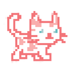 Pixel White Cat icône