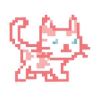 Pixel White Cat ikon