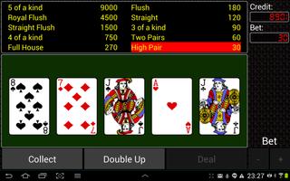 Video Poker capture d'écran 1