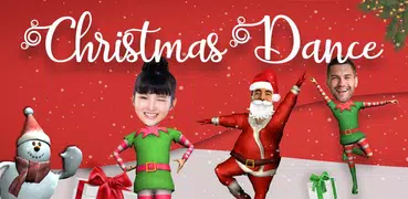 クリスマスダンスハッピービデオ サンタクロースに顔を出そう