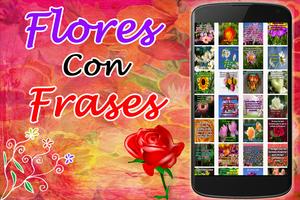 Flores Con Frases پوسٹر