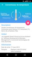 Convertisseur de temperature capture d'écran 2