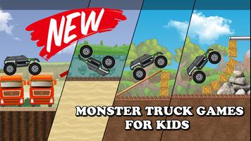Monster Truck Games 2019 - Car Challenge For Kids Ekran Görüntüsü 1