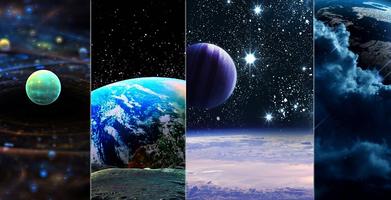 Outer Space Wallpapers - Sun Moon and Star ảnh chụp màn hình 1