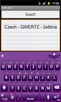 SlideIT Czech QWERTZ Pack capture d'écran 1
