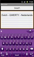 SlideIT Dutch QWERTY Pack Ekran Görüntüsü 1