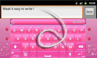 SlideIT Pinky Valentine Skin скриншот 2