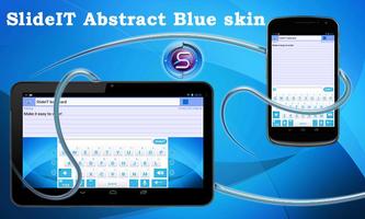 SlideIT Abstract Blue Skin постер