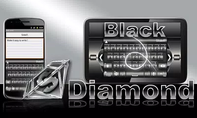 SlideIT Black Diamond Skin APK 下載