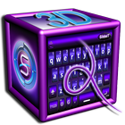 SlideIT Purple 3D Skin ikon