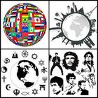 Quiz App - Nations' flag,capitals,religions,celebs icône