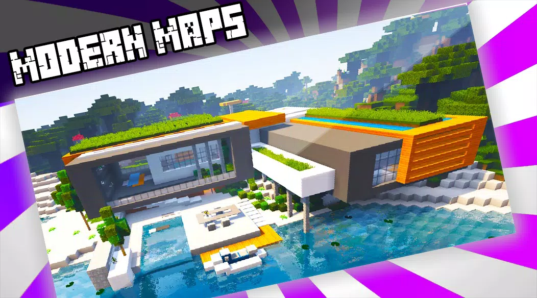 Casa Moderna Simples  Modern House simple Minecraft Map