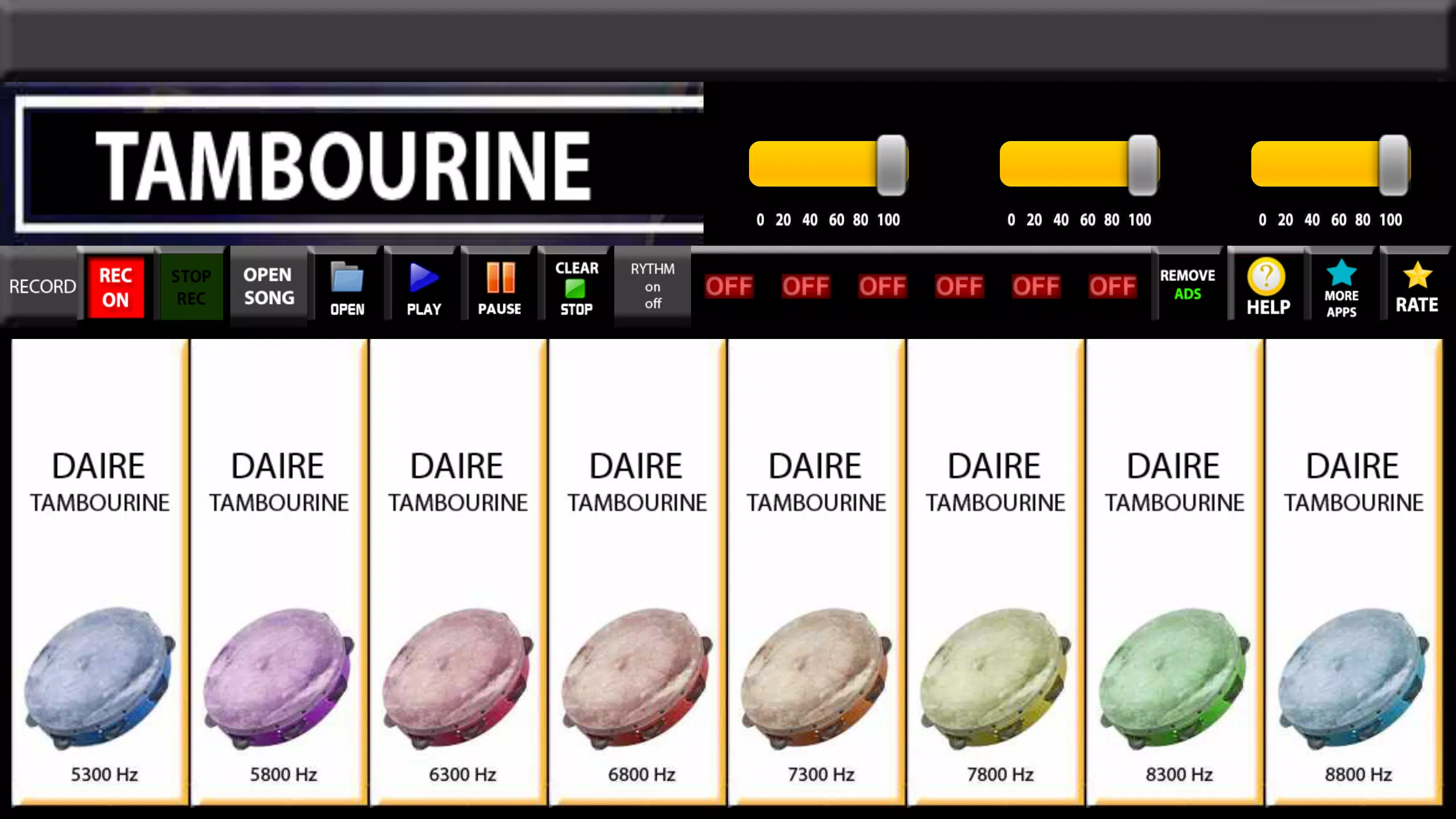 Darbuka tambourine & drum