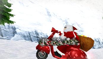 Père Noël Scooter Affiche
