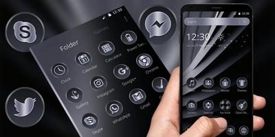 Dark Black Wall Theme تصوير الشاشة 3