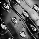 Dark Glass Water Drops Theme APK