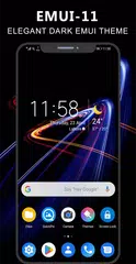 Descargar XAPK de Dark Emui-11 Theme for Huawei