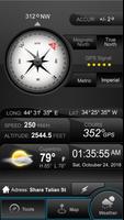 برنامه‌نما Weather Compass GPS+ عکس از صفحه