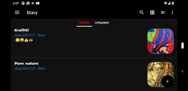 Diary App - Dark Mode