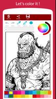 Dark Fantasy Monster Coloring Ekran Görüntüsü 2